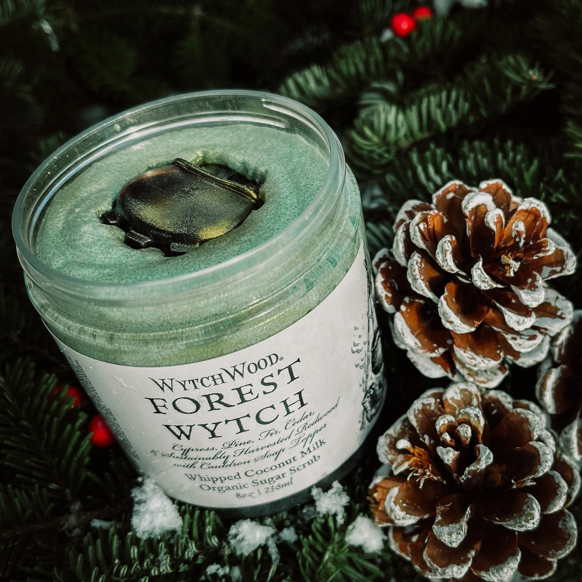 &quot;The Green Wytch Bundle Gift Set&quot;: Ritual Body Oil, Soaking Salts &amp; Whipped Coconut Milk Sugar Scrub