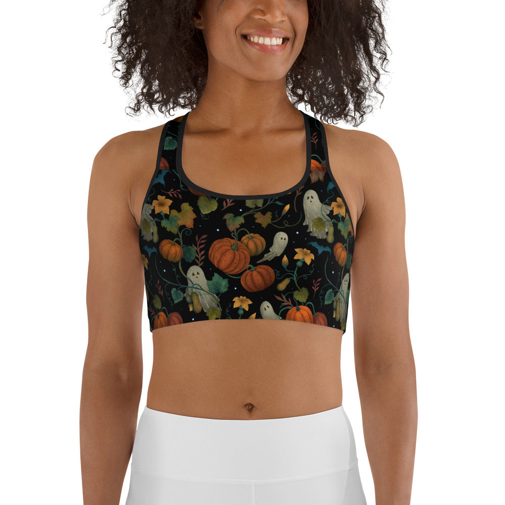 Pumpkin Ghosty Sports Bra