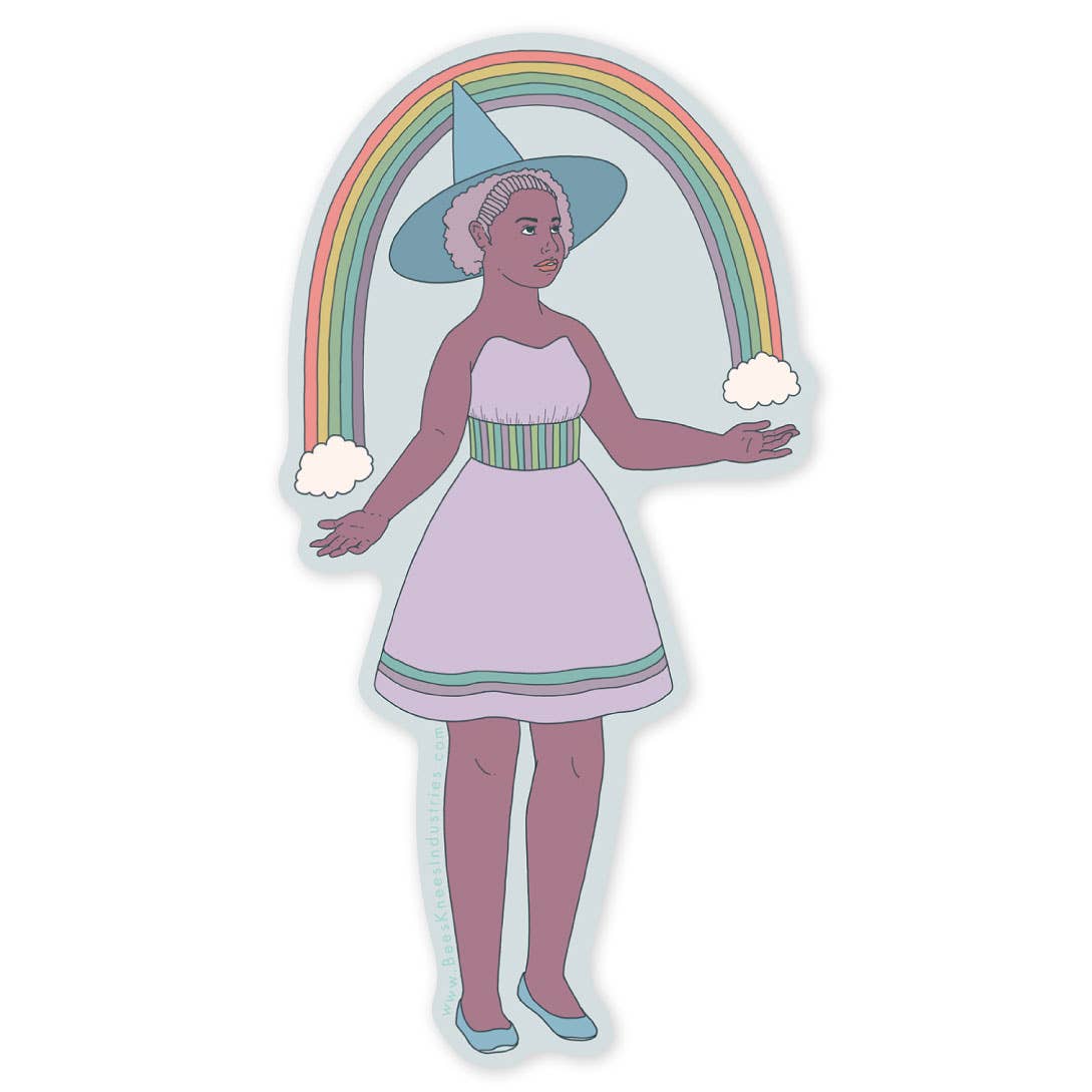Sticker: Rainbow Witch Vinyl Sticker