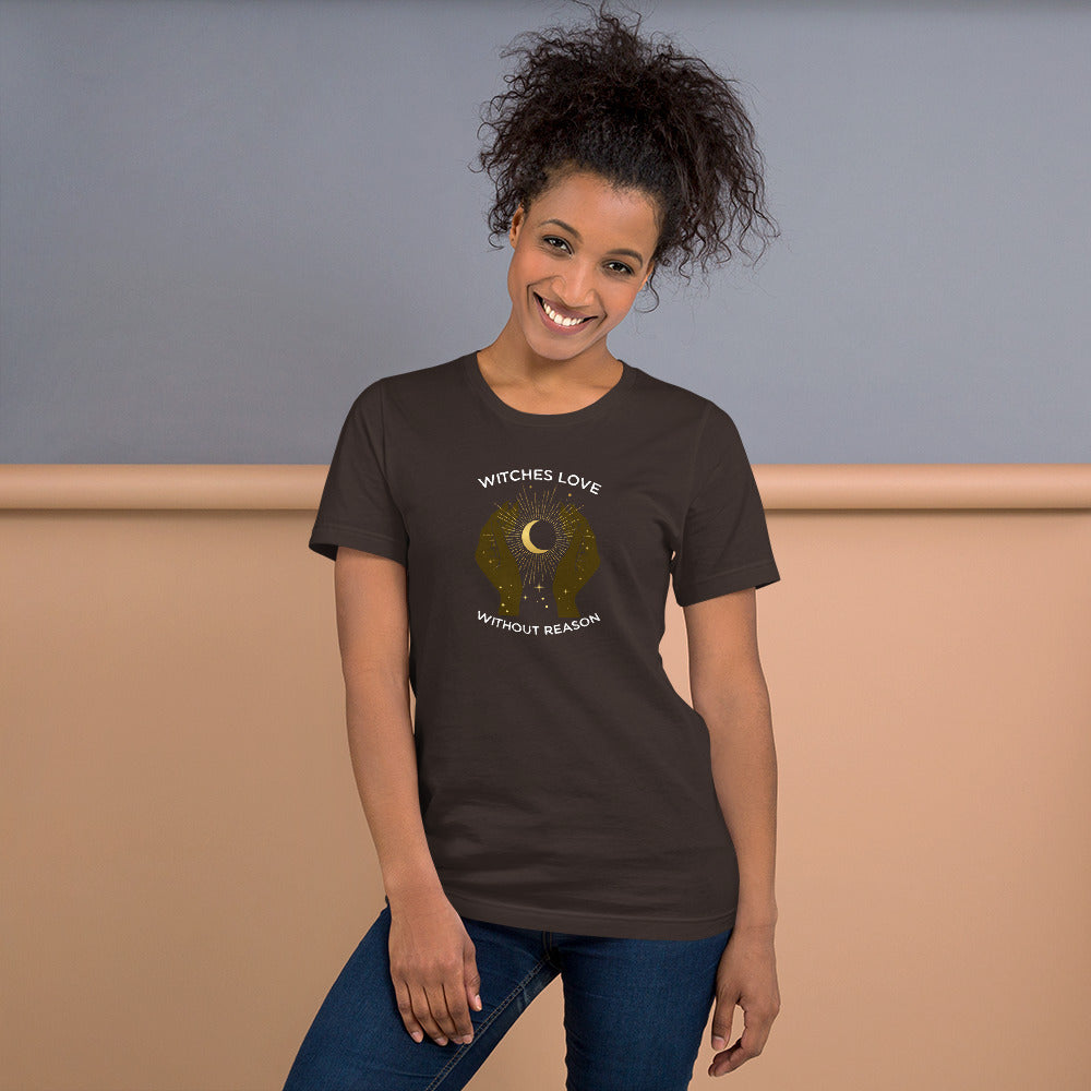 Witches Love Without Reason Non-Profit T-Shirt (Black + Brown Tee)